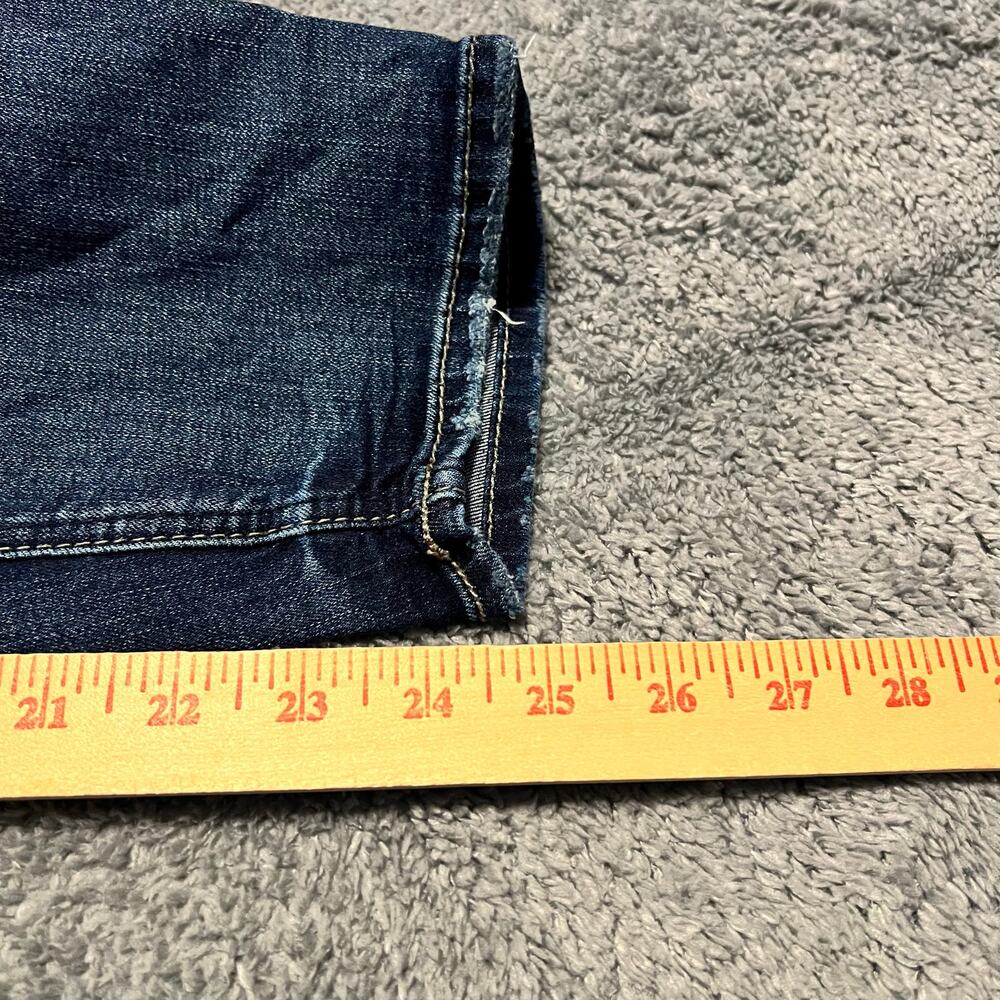 Silver Jeans Womens 18 Avery Skinny Crop Distressed Blue Denim Pants - Picture 10 of 11